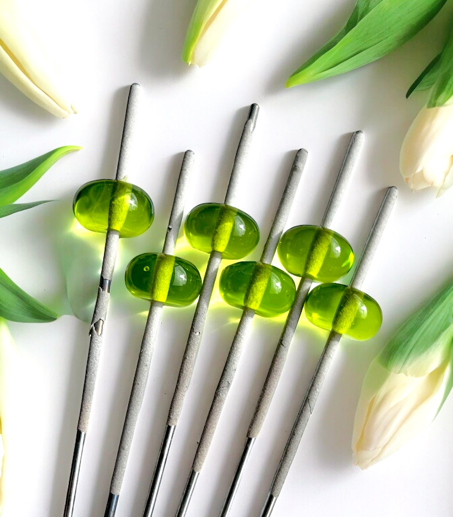 Spring Kaffir Donut Beads